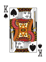 Blot Star King of Spades Card